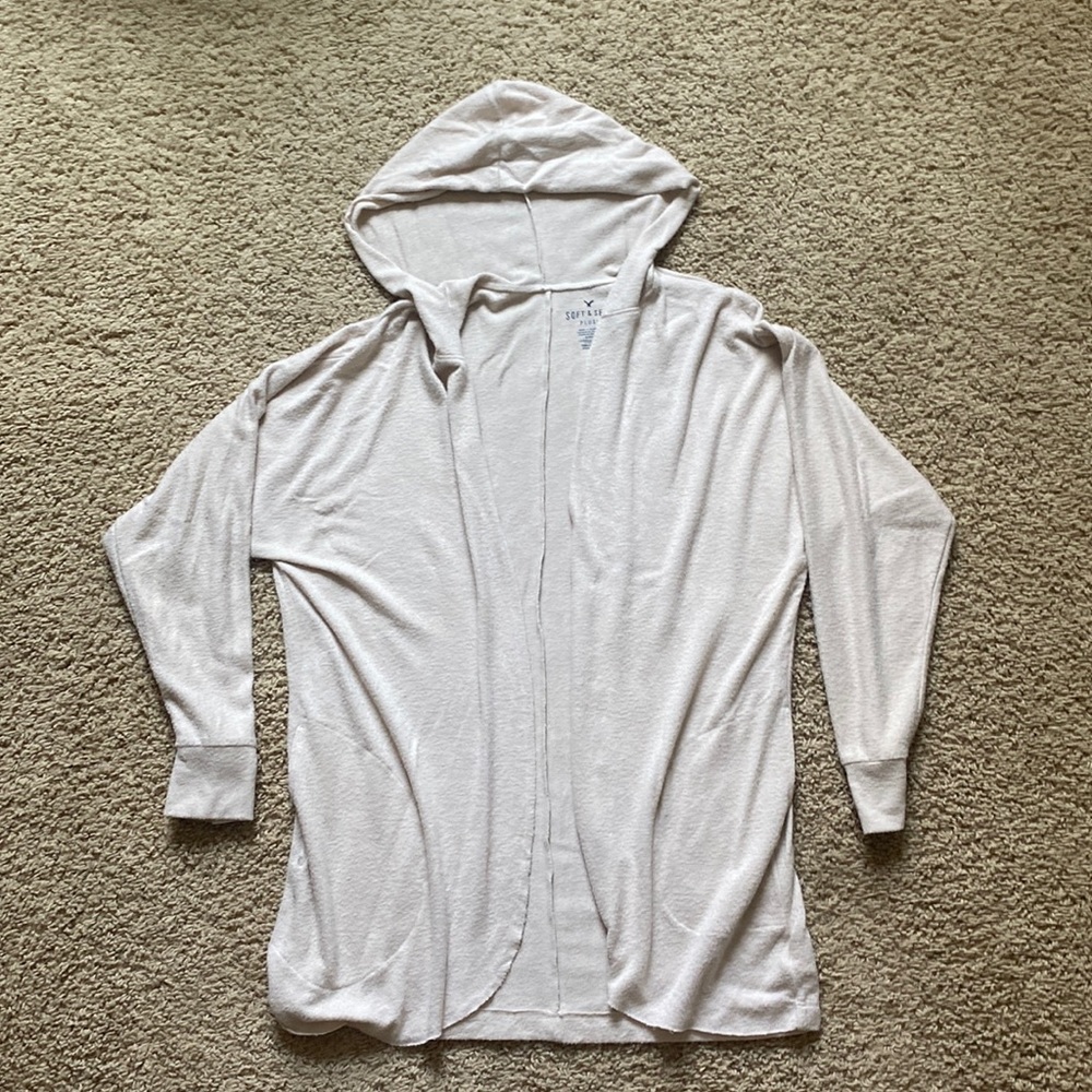 American Eagle cream cardigan (size S)